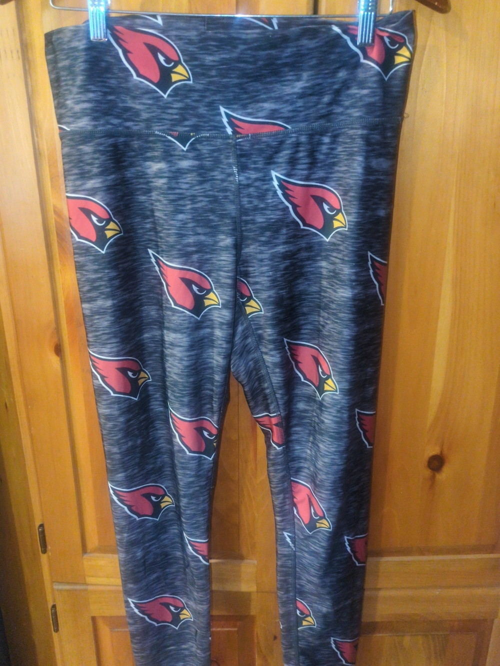 NFL Arizona Cardinals Red & Black Logo Leggings